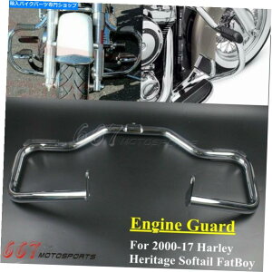 N[p[c 1 1/4 "N[GWK[hNbVo[tBbgn[[\tgb{[CLo Flstfb 00-17 1 1/4" Chrome Engine Guard Crash Bar Fit Harley Softail Fat Boy Lo FLSTFB 00-17