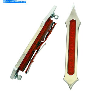 N[p[c AccutronixobOCg - ̃Xbg - bhY - N| BL01-LSC Accutronix Bag Light - Tribal Slotted - Red Lens - Chrome | BL01-LSC