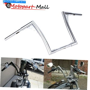 N[p[c Harley SportsterJX^pN[14 Chrome 14" Rise Ape Hanger Bar Fat 1-1/4" Handlebar For Harley Sportster Custom