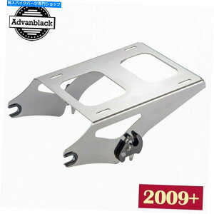 N[p[c AdvanBlack Chrome̎O\2̃AbvcA[pbNPak Mounting RacktBbg09+n[[ Advanblack Chrome Detachable Two Up Tour Pack Pak Mounting Rack Fits 09+ Harley