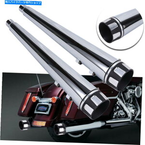 N[p[c 4 "n[[c[O95-16̂߂̃}t[N[rCǂ4"[KzXbv 4" Deeper Megaphone Slip On Muffler Chrome Exhaust Pipe For Harley Touring 95-16