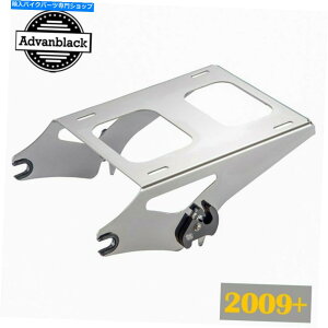�N���[���p�[�c 2009+�n�[���[�c�[�����O�̂��߂̃N�������O���\��2�̃A�b�v�c�A�[�p�b�NPAK�}�E���g���b�N Chrome Detachable Two Up Tour Pack Pak Mounting Rack For 2009+ Harley Touring�y���s�A���i�z