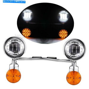N[p[c ^[VOiʉ߂Harley Davidson Suptail Fat Boy Flstf Chrome Passing Turn Signals Light Bar for Harley Davidson Softail Fat Boy FLSTF Chrome