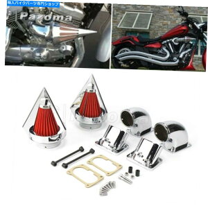 N[p[c XYLBoulevard M109 R 06-2012pR[XpCNGAN[i[ێtB^[N Cone Spike Air Cleaner Intake Filter Chrome For Suzuki Boulevard M109 R 06-2012