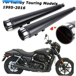 N[p[c 4 "n[[c[Oo[K[YhbT[̂߂̃KzXbvIrCpCvCVO 4" Megaphone Slip-On Exhaust Pipes For Harley Touring Baggers Dressers FLHT CVO