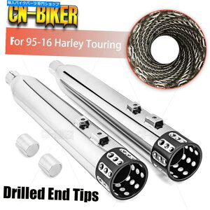 N[p[c 4 "XbvI}t[1995-2016n[[c[OW / 2.5"XpCobt 4" Slip-On Mufflers Exhaust For 1995-2016 Harley Touring W/ 2.5" Spiral Baffle