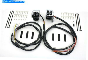 N[p[c nho[Rg[XCb`nEWOLbgN[tBbgn[[_rbh\ Handlebar Control Switch Housing Kit Chrome fits Harley-Davidson