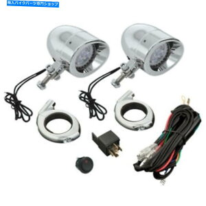 �N���[���p�[�c Show Chrome 2 3/8 LED�쓮���C�g�L�b�g�N�����i55-364L�j Show Chrome 2 3/8 LED Driving Light Kit Chrome (55-364L)�y���s�A���i�z