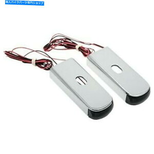 N[p[c Alloy Art Chrome/LED Fender Strut Marker Light for Harley FXD 06-17 Alloy Art Chrome Red/Smoke LED Fender Strut Marker Light for Harley FXD 06-17