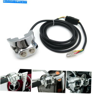 N[p[c HTTMT Chrome 1 "nho[}EgGAChXCb`Rg[3C[p HTTMT Chrome 1" Handlebar Mounted Air Ride Switch Controller 3 Wire For Harley D