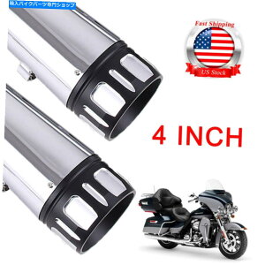 N[p[c DNA 4 "C`KzXbvI}t[rCpCvn[[c[O1995-16 DNA 4" inch Megaphone Slip-On Mufflers Exhaust Pipe For Harley Touring 1995-16