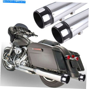N[p[c DNA 4 "}t[Xbv}t[rCpCvyÃn[[c[O1995-2016 DNA 4" Megaphone Slip On Muffler Exhaust Pipes Pair for Harley Touring 1995-2016
