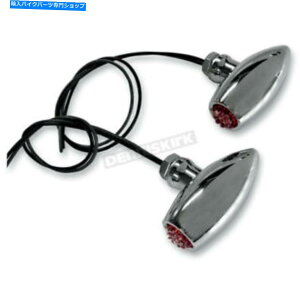N[p[c W[J[}VN[AXgLEDZ^[}Eg}[J[Cg - 05-52RC Joker Machine Chrome Astro Red LED Center Mount Marker Lights - 05-52RC