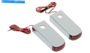 N[p[c A[gtF_[XgbgCgNLEDbhYn[[\tgFL FX 84-17 Alloy Art Fender Strut Light Chrome Red LED Red Lens Harley Softail FL FX 84-17