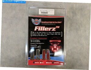 N[p[c 2040-1645tB[YThobOX[NLED̓NTEhƃCg𓱂܂ 2040-1645 Fillerz Saddlebag Smoke LED Lights with Chrome Surround