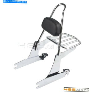 クロームパーツ ハーレーソフト脂肪ボブカスタム用ホットカッコクロークックスストシーシケー&陶夫ラック - オリジナルのタイトルを表示する Harley Softail Fat Bob Custom用パッド付きクローム