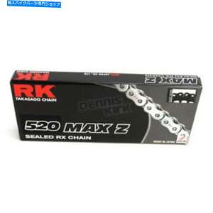 N[p[c RKubN/N[MAX-ZV[Y520hCu`F[ - 120N - 520MAXZ-120-BC RK Black/Chrome Max-Z Series 520 Drive Chain - 120 Links - 520MAXZ-120-BC