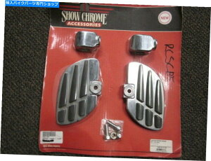N[p[c NOSV[Chrome 1 "1"̂߂̃NvnCEFC̏̓z_21-335̂߂̍H_ NOS Show Chrome 1" Clamp Highway Floorboard for 1" Highway Bars For Honda 21-335