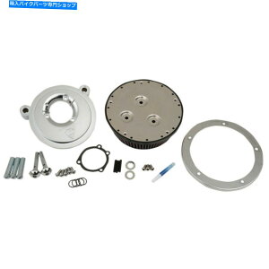 クロームパーツ Arlen Ness Chrome Stage IIビッグダービー吸盤エアクリーナーフィルターキットハーレー99-16 Arlen Ness Chrome Stage II Big Derby Sucker Air Cleaner Filter Kit Harley 99-16