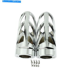 N[p[c N[tH[NXC_[Jo[VbNAu\[o[Harley Touring Road King 80-19̂߂̓K Chrome Fork Slider Cover Shock Absorbers Fit For Harley Touring Road King 80-19