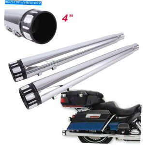 N[p[c 4 "KzXbvI}t[rCpCvn[[c[OGNgOCh95-16 4" Megaphone Slip-On Muffler Exhaust Pipe For Harley Touring Electra Glide 95-16