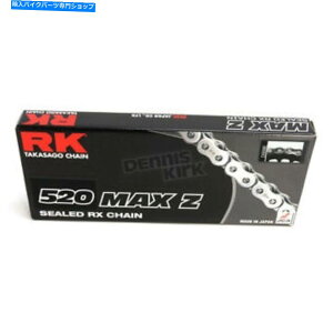 �N���[���p�[�c RK�N���[��MAX-Z�V���[�Y520�h���C�u�`�F�[�� - 120�����N - 520maxz-120-CH RK Chrome Max-Z Series 520 Drive Chain - 120 Links - 520MAXZ-120-CH�y���s�A���i�z