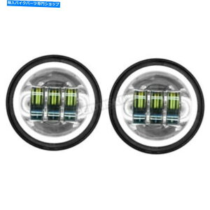 �N���[���p�[�c HOOGWORKZ CHROME 4.5 IN�BHaloMaker�⏕LED�ʉ߃����v - HW195205 HogWorkz Chrome 4.5 in. Halomaker Auxiliary LED Passing Lamps - HW195205�y���s�A���i�z