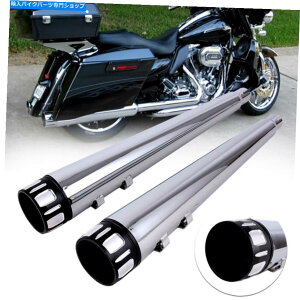 N[p[c 1995-2016̃n[[c[Ô߂DNA 4 "C`KzXbvI}t[rCpCv DNA 4" inch Megaphone Slip-On Mufflers Exhaust Pipe For Harley Touring 1995-2016