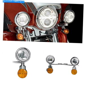 N[p[c n[[ - _rbh\\tg{[CFLSTF̂߂̃tHOCgo[̃^[̐Mʉ߂LED LED Passing Fog Light Bar Turn Signals For Harley-Davidson Softail Fat Boy FLSTF