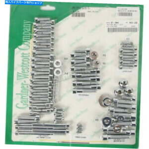 N[p[c K[hi[EFXgRbg|bVN[X`[\Pbgwbh[^[{gLbg - P-96-76 Gardner Westcott Polished Chrome Steel Socket Head Motor Bolt Kit - P-96-76