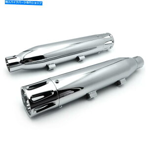 N[p[c }t[3 "n[[Sƌ݊̂rCpCṽNϔMXbv Chrome Heat Resistant Slip on Mufflers 3" Exhaust Pipes Compatible With Harley S