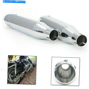N[p[c 3 "n[[X|[cX^[XL 883 1200AC14-20̂߂̃XbvI}t[rCpCv 3" Slip-On Mufflers Exhaust Pipes for Harley Sportster XL 883 1200 Iron 14-20