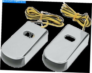 N[p[c A[gSPSL-1 LEDtF_[Xgbg}[J[CgN[Ao[X[Nn[[XL Alloy Art SPSL-1 LED Fender Strut Marker Lights Chrome Amber Smoke Harley XL