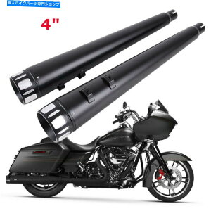 N[p[c 4 "MegaphoneXbvI}t[rCpCvAn[[c[OobK[1995-2016 4" Megaphone Slip-On Mufflers Exhaust Pipes For Harley Touring Baggers 1995-2016