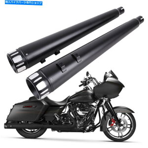 N[p[c 4 "KzrCpCv}t[XbvĨn[[c[OOChNVbN95-16 4" Megaphone Exhaust Pipe Muffler Slip-On For Harley Touring Glide Classic 95-16