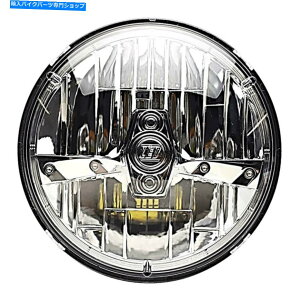 N[p[c 7 "n[[̂߂̃I[goCN[HID̍oLED̓dwbhvwbhCg 7" Motorcycle Chrome HID High Power LED Light Bulb Headlamp Headlight For Harley
