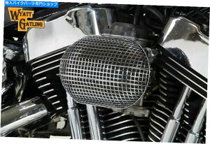 N[p[c Chrome Wyatt GatlingGAN[iAZuHarley-DavidsontBbg Chrome Wyatt Gatling Air Cleaner Assembly fits Harley-Davidson