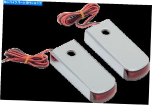 N[p[c ԂLED - ԐF̃YƍA[gSSL-3tF_[XgbgLED}[J[CgN Alloy Art SSL-3 Fender Strut LED Marker Lights Chrome with Red LED - Red Lens