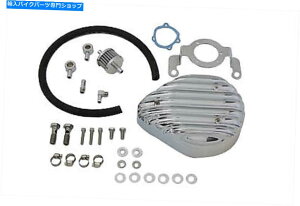 N[p[c ܃hbvGAN[i[LbgtBꂽNtBbgn[[ - _rbh\ Tear Drop Air Cleaner Kit Finned Chrome fits Harley-Davidson