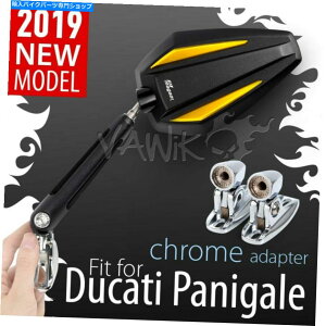 N[p[c Vawik Gold Mirrors Achilles E-Mark ChromeA_v^[Ducati 1299 Panigale S VAWiK Gold Mirrors ACHILLES E-Mark Chrome Adapters fits Ducati 1299 Panigale S