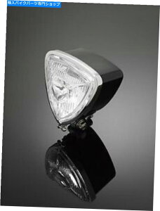 N[p[c Cg~hgCAOubN/NI[goCn[[z_}n Light Middle Triangle Black/Chrome Motorcycle Harley Honda Yamaha Kawasaki