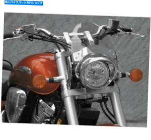 �N���[���p�[�c V-Twin Chrome / Light Smoke Curve�p��National Cycle N2556-001 44-51 MM�t���C�X�N���[�� National Cycle N2556-001 44-51 mm Flyscreen for V-Twin Chrome/Light Smoke Curve�y���s�A���i�z