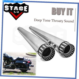 N[p[c 95-2016n[[c[OEgNVbN4.4 "KzXbvI}t[rC For 95-2016 Harley Touring Ultra Classic 4.4" Megaphone Slip-On Mufflers Exhaust