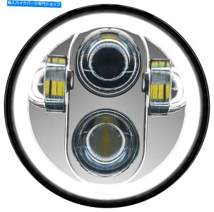 N[p[c Full Halo Chrome HD5MCH܂Pathfinder 5 3/4 "LEDwbhCg PATHFINDER 5 3/4" LED HEADLIGHT WITH FULL HALO CHROME HD5MCH