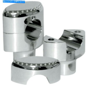 N[p[c La Choppers Chrome 1-1 / 2u1C`̂߂̃hCU[v|nho[LA-7403-01 LA Choppers Chrome 1-1/2" Drilled Risers for 1" Handlebars | LA-7403-01