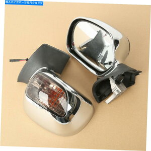N[p[c Y싾W / LED]MFOT HONDA GOLDWING GL1800 01-17 Smoke Lens View Mirrors W/ LED Turn Signals Fit For Honda Goldwing GL1800 01-17
