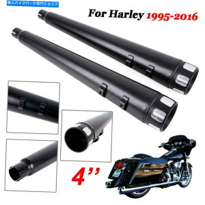 N[p[c MegaphoneXbvI}t[쏜n[[c[OobOW[Y1995-2016 DNA 4" Megaphone Slip-On Mufflers Exhaust For Harley Touring Baggers 1995-2016
