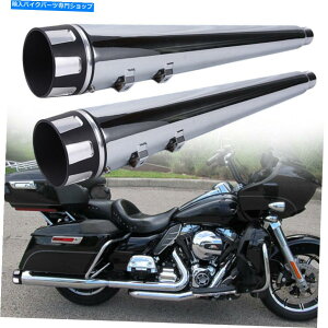 N[p[c 4 "n[[c[O[hLOXg[gOChrCpCvp4"NXbvI}t[ 4" Chrome Slip-On Muffler for Harley Touring Road King Street Glide Exhaust Pipe