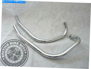N[p[c NrCpCvAAoXiyAj - m[gR}h[[hX^[ Chrome Exhaust Pipes, Unbalanced (Pair) - Norton Commando Roadster