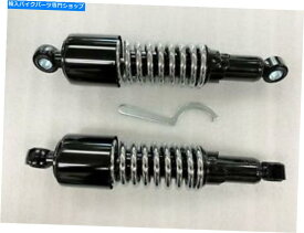 クロームパーツ 鈴木VZ800 Marauder 11 "ブラッククロームボバーショック Suzuki VZ800 Marauder 11" Black Chrome Bobber Shocks【並行輸入品】